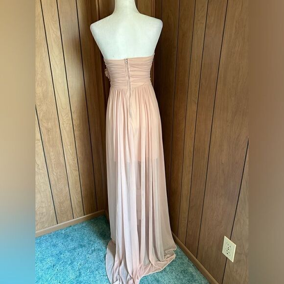 CITY STUDIOS Juniors' High Low Peach Dress - Picture 2 of 7